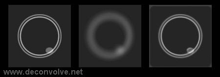 Deconvolution of vesicle, 2D slices